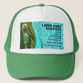 Rasenpflege-Visitenkarte Landschaften von Mähgras Truckerkappe