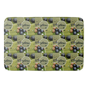 Rasenschale mit fünf Bildern Speicher-Foam-Bathmat Badematte