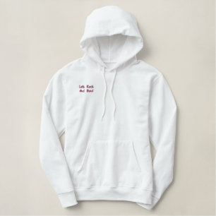Rasenschalen Ließ Rock- und Bowl-Logo, Bestickter Hoodie