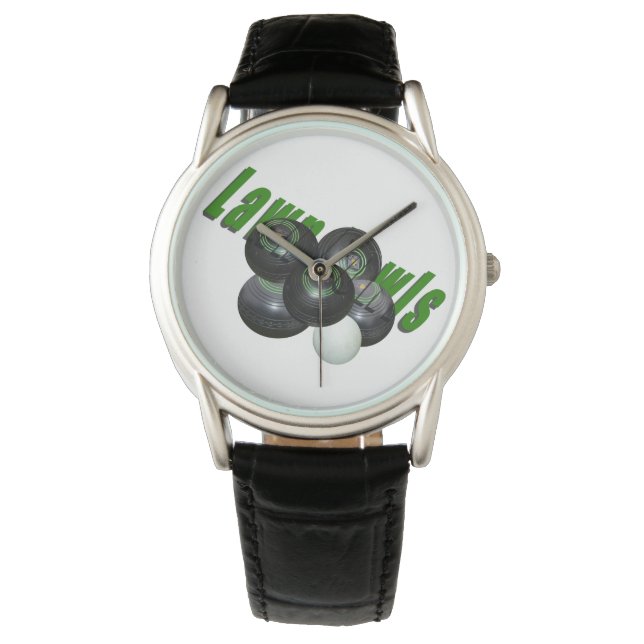 Rasenschalen und Logo, Armbanduhr (Vorderseite)
