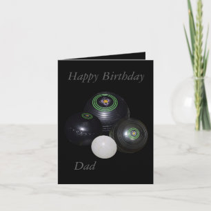 Rasenschüsseln, Happy Birthday Vater Kleine Karte