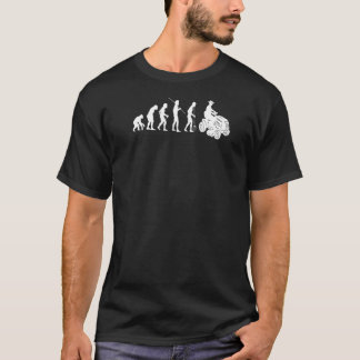 Rasentraktor-Evolution auf Rasenmäher T-Shirt