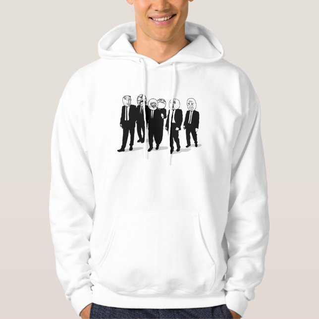Raserei-Comic meme Gesichtsgehen. ich gusta. Hoodie (Vorderseite)