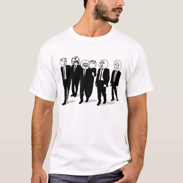 Raserei-Comic meme Gesichtsgehen. ich gusta. T-Shirt (Vorderseite)