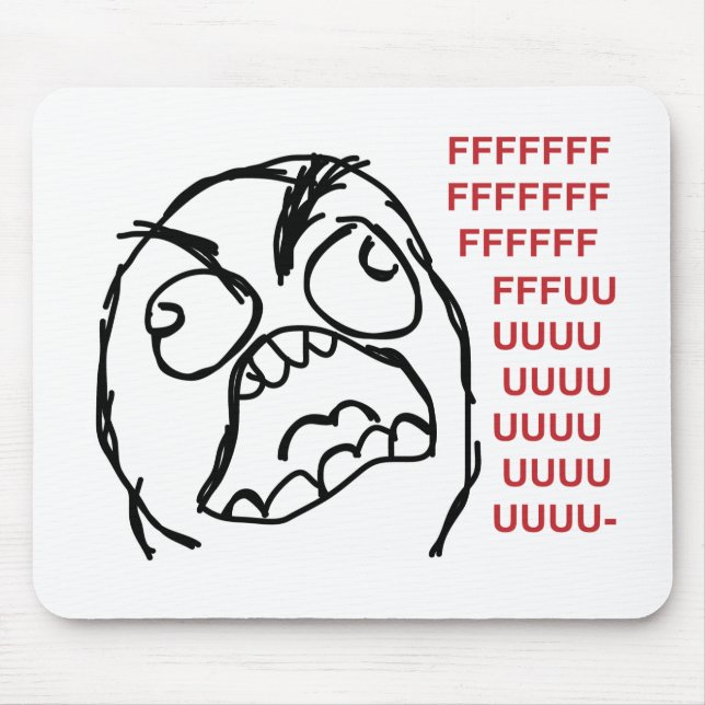 Raserei-Typ fuuu fuuuu Mousepad (Vorne)