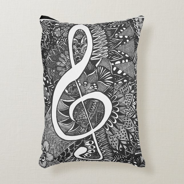 Rashmi Musical Note Pillow Dekokissen (Vorderseite(Vertikal))