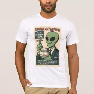 Rasiercreme Roswell Außerirdischen Retro T-Shirt
