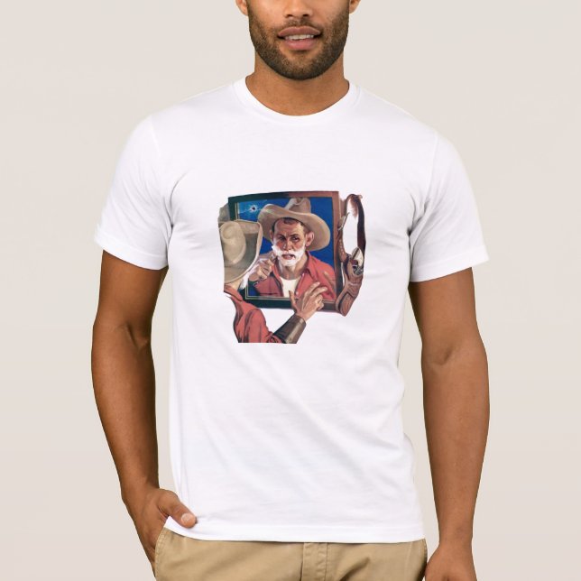 Rasieren des Cowboys T-Shirt (Vorderseite)
