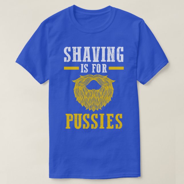 Rasieren ist für Weißbärten mit langem Sieb T-Shirt (Design vorne)