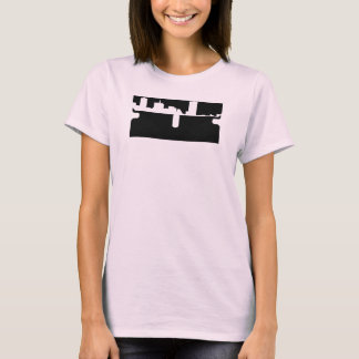 Rasiermesser-Spaghetti-Bügel T-Shirt