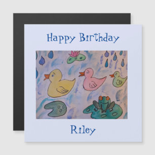 Rasierropfen auf Entenlings Magnetische Geburtstag Magnetkarte