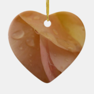 Rasierropfen auf Rose Petals Pink Blütenblüte Keramik Ornament