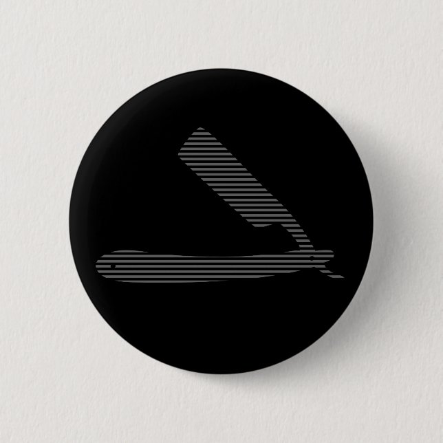 Rasierstreifen Button (Vorderseite)