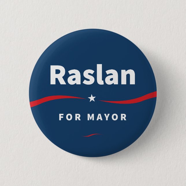 Raslan für Bürgermeister Button (Vorderseite)