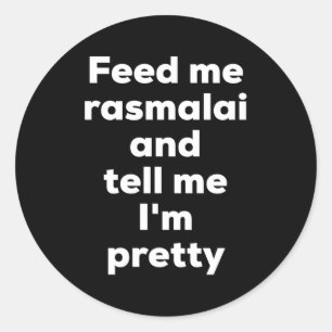 Rasmalai Ras Malai Paneer Indian Food Indien Runder Aufkleber