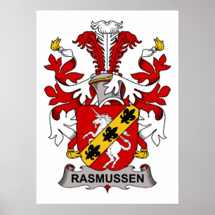 Rasmussen Familienwappen Poster