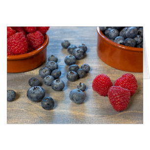 Raspberries et Blueberries