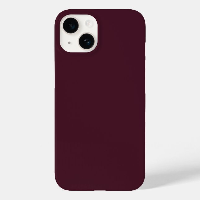 Raspberry Burgundy, Solid Burgundy Case-Mate iPhone 14 Hülle (Rückseite)
