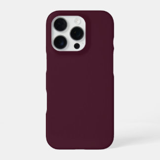 Raspberry Burgundy, Solid Burgundy iPhone 16 Pro Hülle