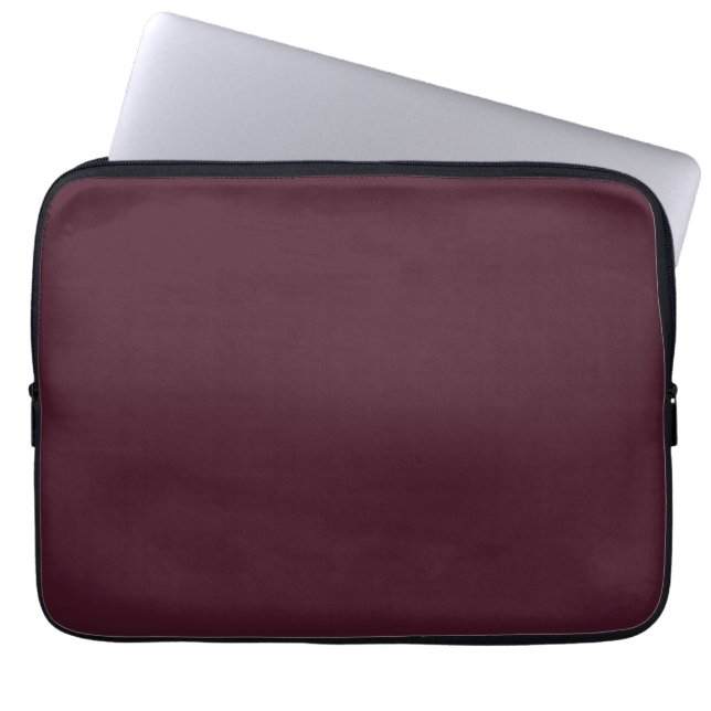 Raspberry Burgundy, Solid Burgundy Laptopschutzhülle (Vorderseite)