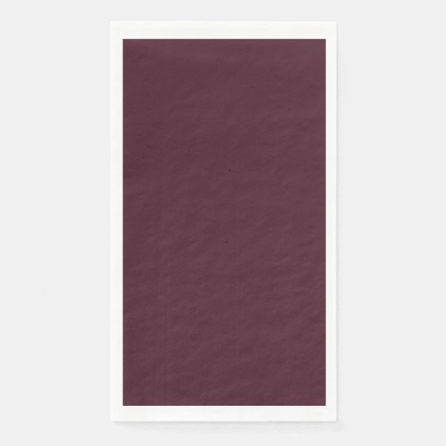 Raspberry Burgundy, Solid Burgundy Serviette (Vorderseite)