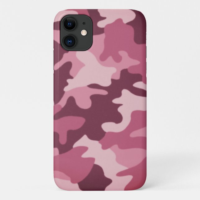 Raspberry Camouflage Case-Mate iPhone Hülle (Rückseite)