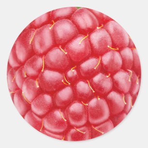 Raspberry Closesion Runder Aufkleber