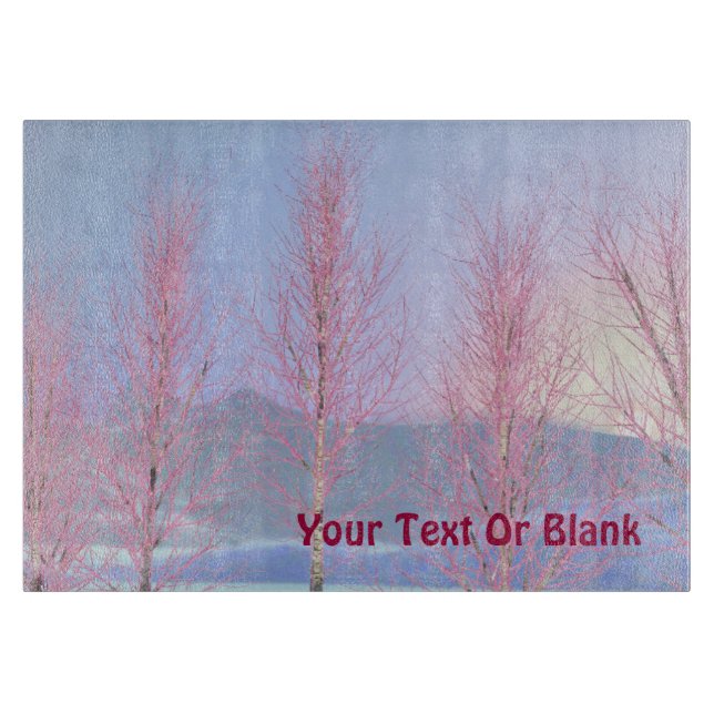 Raspberry Creme Birch Schneidebrett (Vorderseite)