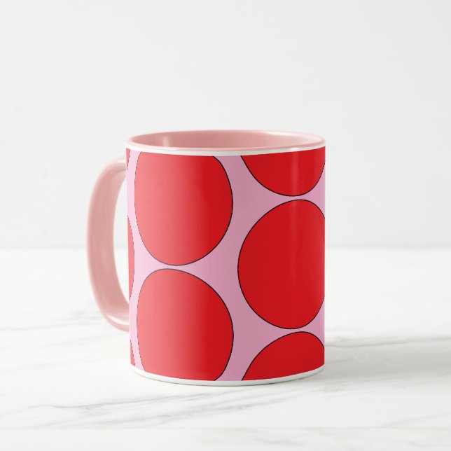 "RASPBERRY-CREME" POP-ART 11 OZ. KAFFEETASSE (Vorderseite Links)