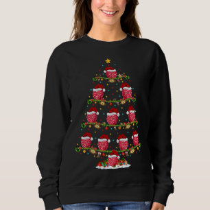Raspberry Fruit Lover Xmas Santa Raspberry Christm Sweatshirt
