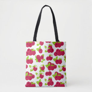 Raspberry Fruit Pattern Artistic Tasche