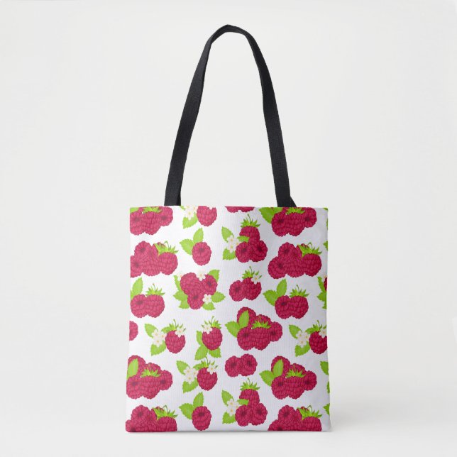 Raspberry Fruit Pattern Artistic Tasche (Vorderseite)