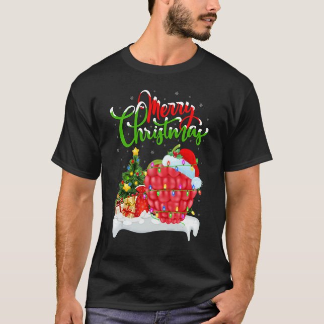 Raspberry Fruit   Xmas Decorations Raspberry Chris T-Shirt (Vorderseite)