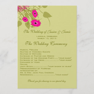 Raspberry Gerbers Programme de mariage