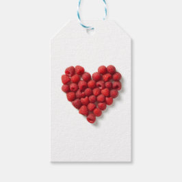 Raspberry Heart Geschenkanhänger