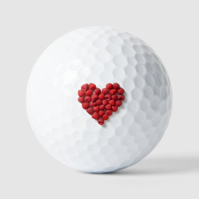Raspberry Heart Golfball (Vorderseite)