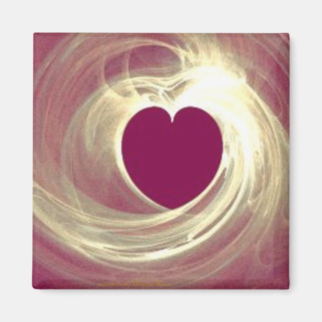 Raspberry Heart Magnet (Vorne)