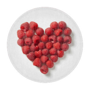 Raspberry Heart Schneidebrett