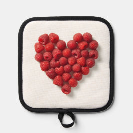 Raspberry Heart Topflappen