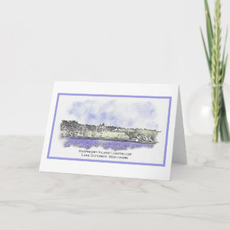 Raspberry Island Lighthouse 2024 Notecard Karte