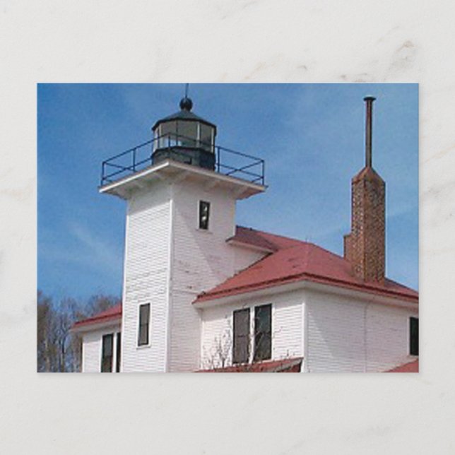 Raspberry Island Lighthouse (in Farbe) Postkarte (Vorderseite)