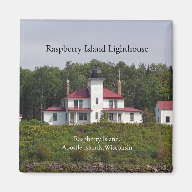 Raspberry Island Lighthouse-Magnet Magnet (Vorne)