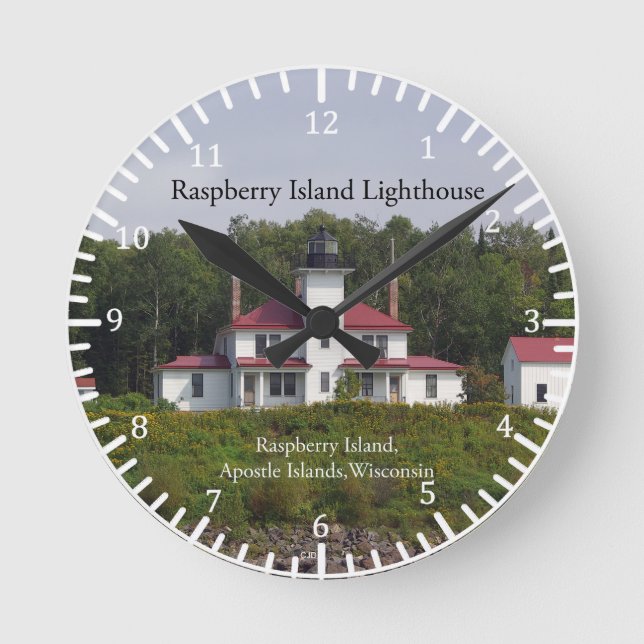 Raspberry Island Lighthouse Uhr (Vorderseite)