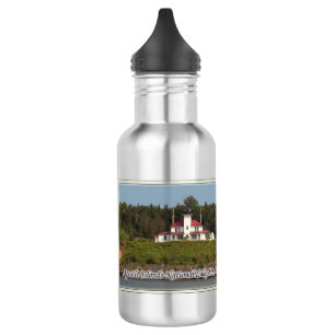 Raspberry Island Lighthouse Wasserflasche