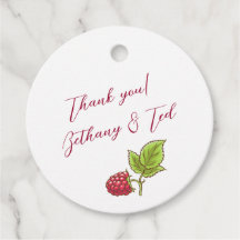 Raspberry Jam Favor Tag