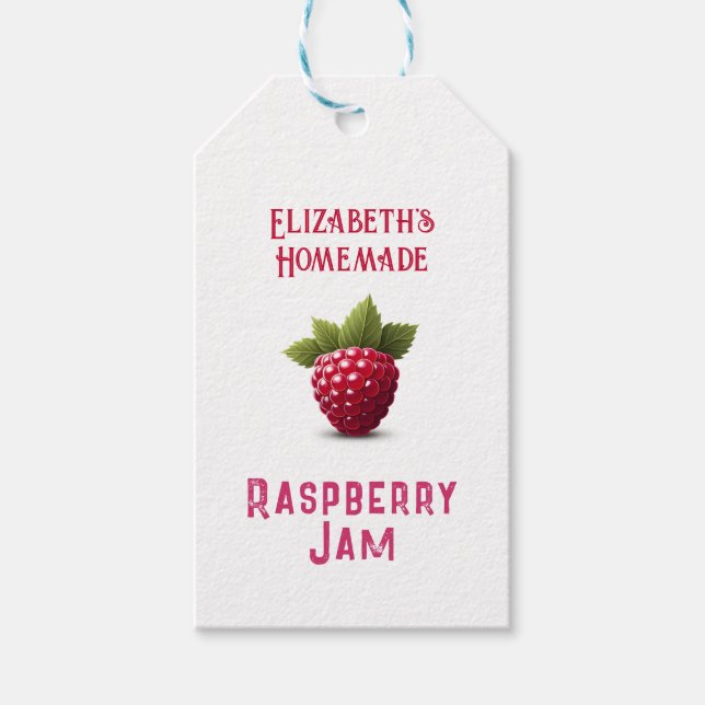 Raspberry Jam Geschenkanhänger (Vorderseite)