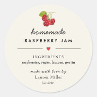 Raspberry Jam Jar Homemade Modern