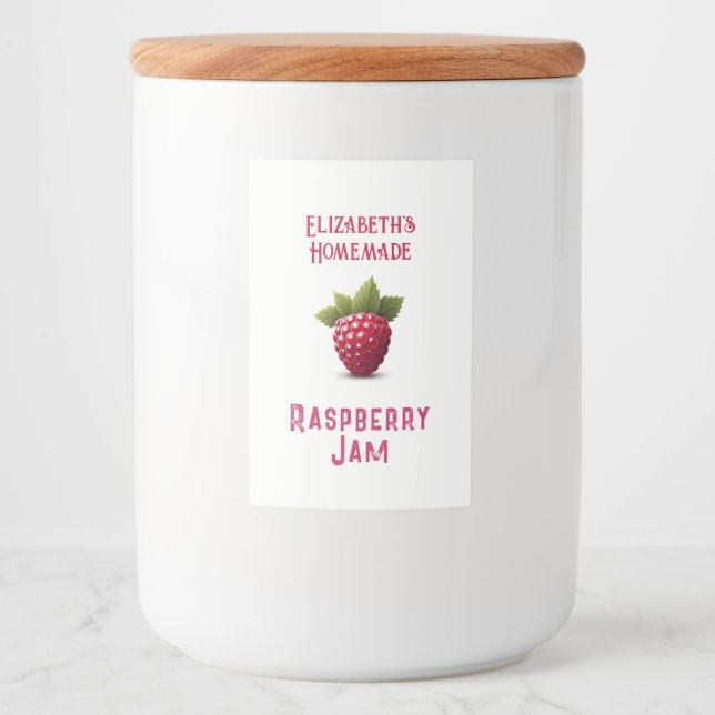 Raspberry Jam Lebensmitteletikett (Vorderseite)