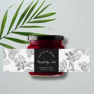 Raspberry-Jam-Wrap-around-Etikett für hausgemachte
