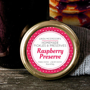 Raspberry-Konserven-Konfitüre Runder Aufkleber